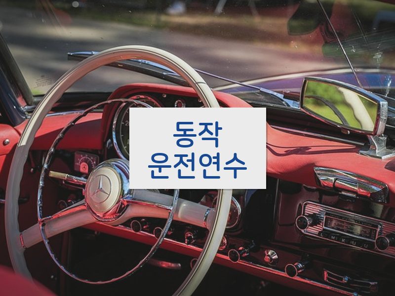 동작운전연수 후기
