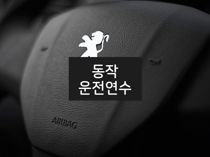 동작운전연수 후기