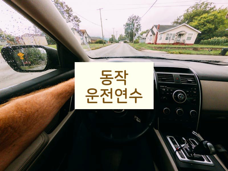 동작운전연수 후기