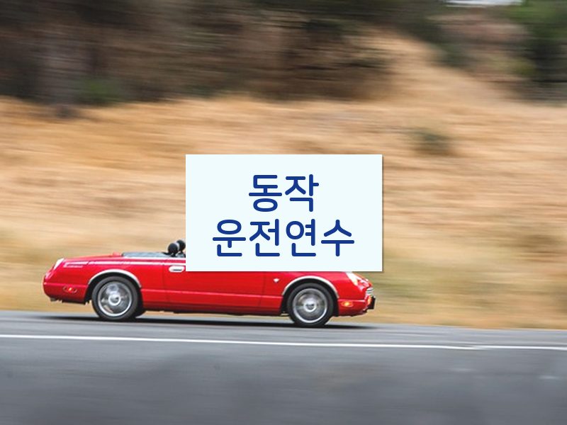 동작운전연수 후기