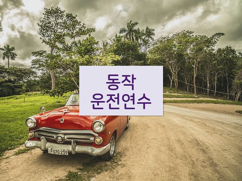 동작운전연수 후기