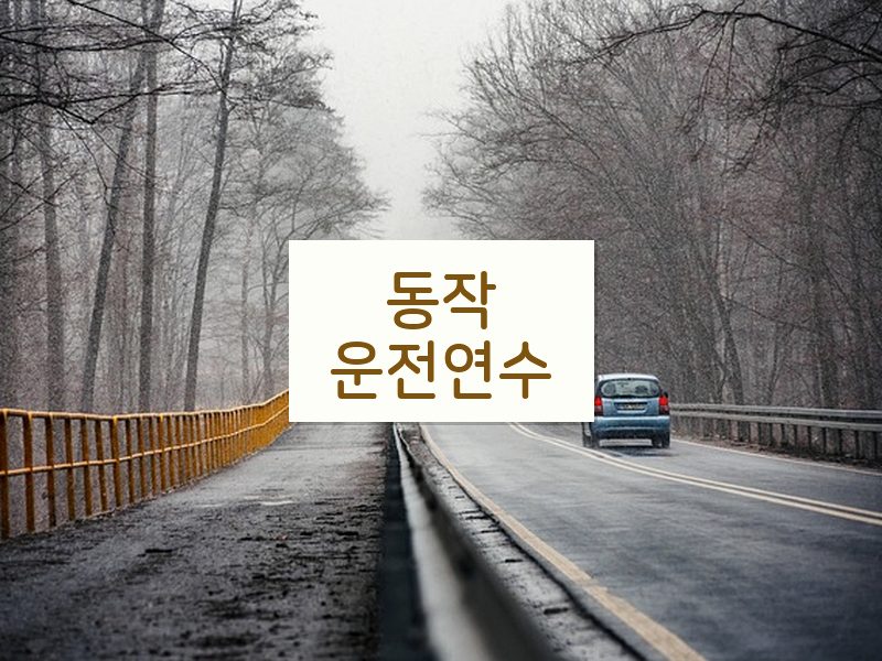 동작운전연수 후기