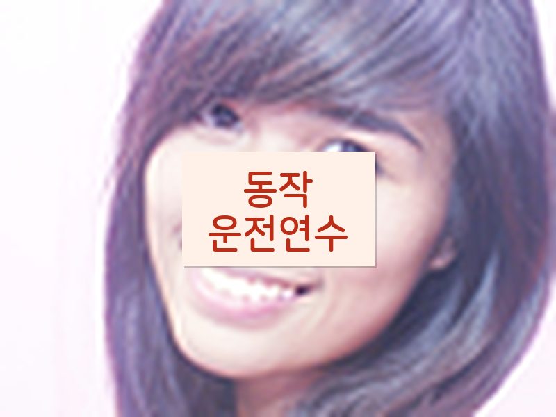 동작운전연수 후기