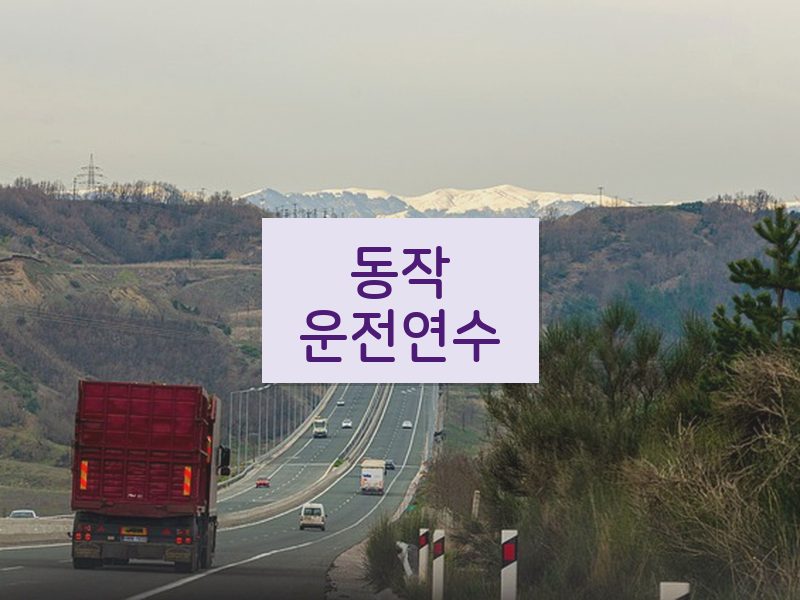 동작운전연수 후기