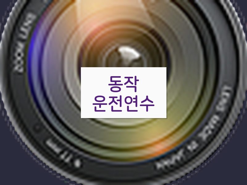 동작운전연수 후기