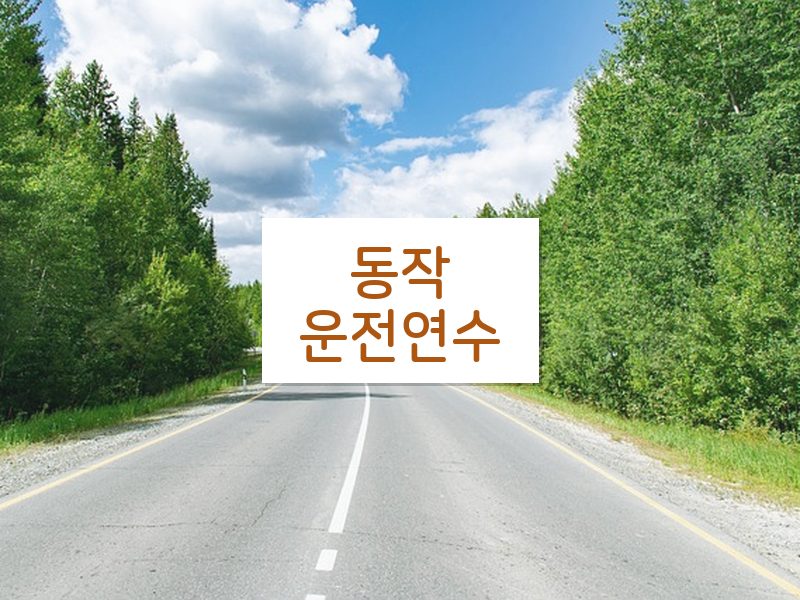 동작운전연수 후기