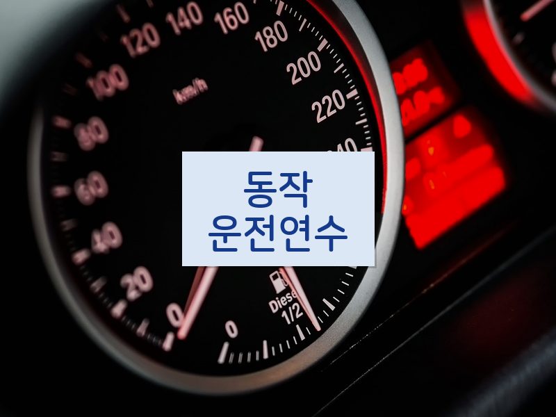 동작운전연수 후기