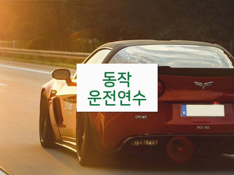 동작운전연수 후기
