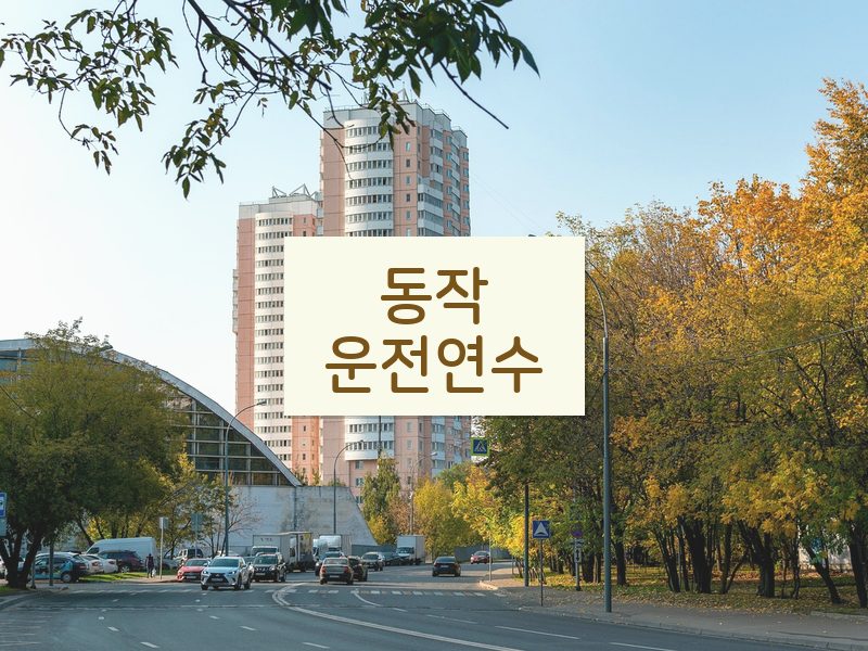동작운전연수 후기