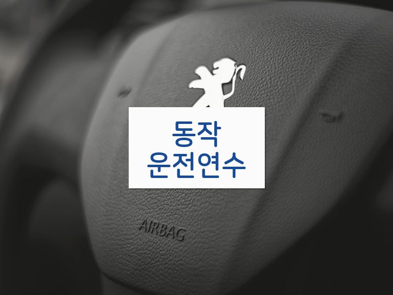 동작운전연수 후기