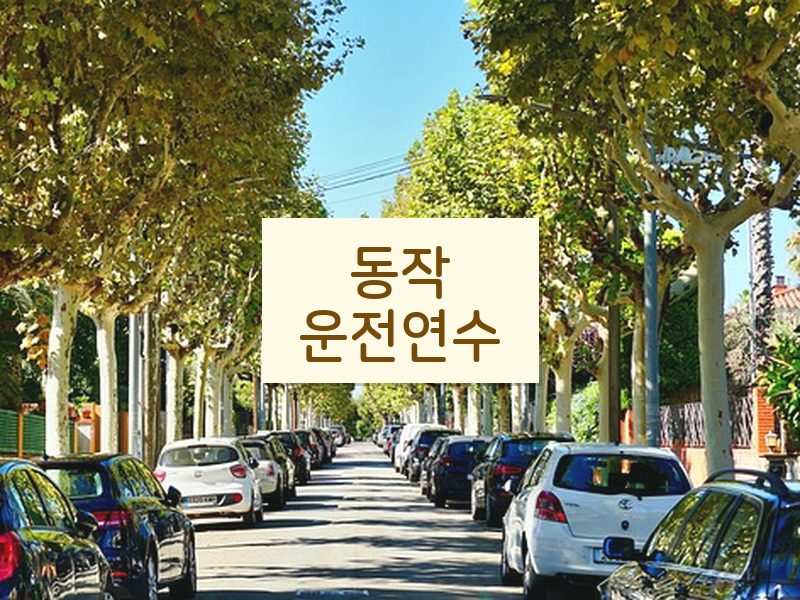 동작운전연수 후기