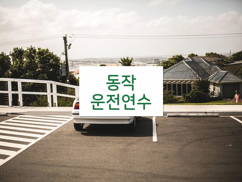 동작운전연수 후기