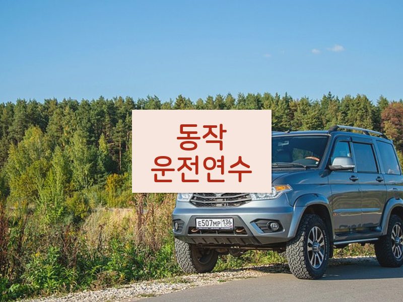 동작운전연수 후기