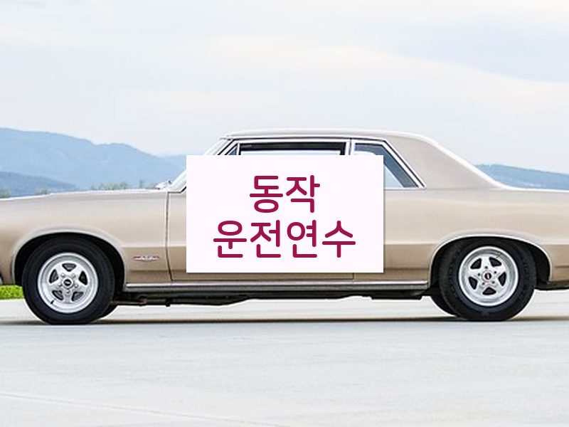 동작운전연수 후기