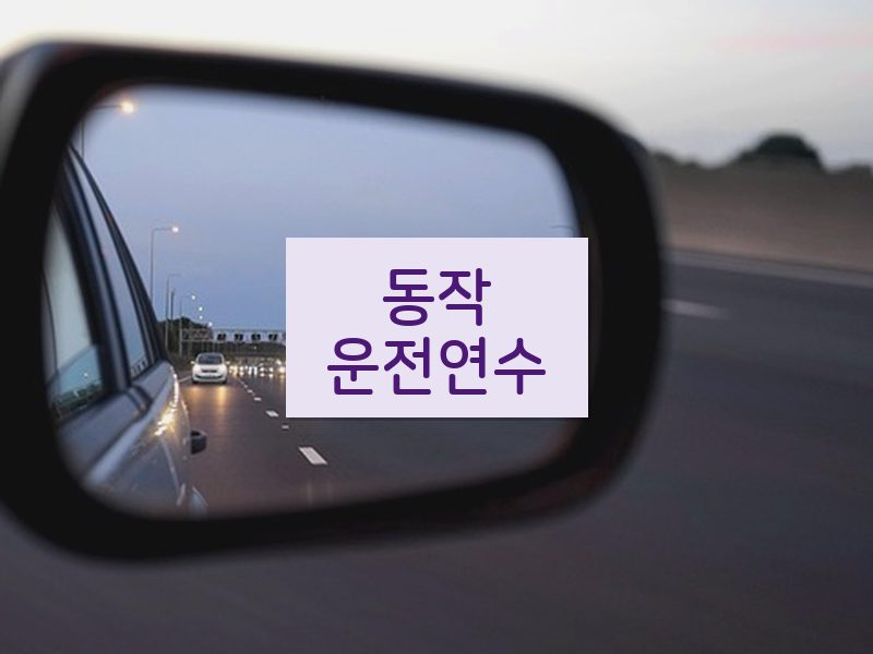 동작운전연수 후기