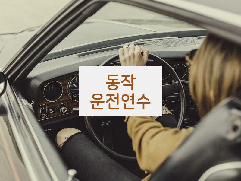 동작운전연수 후기