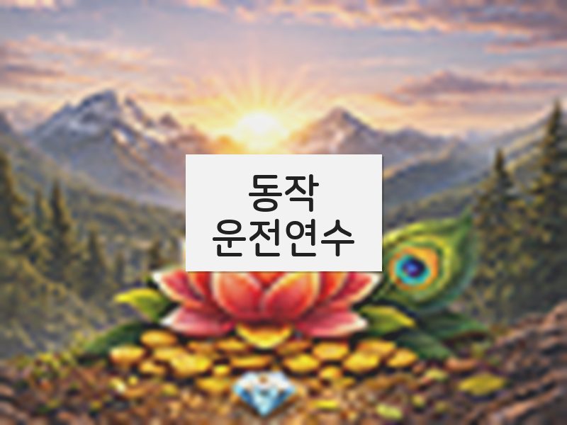 동작운전연수 후기