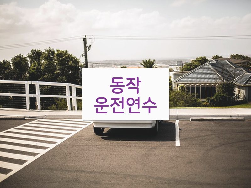 동작운전연수 후기