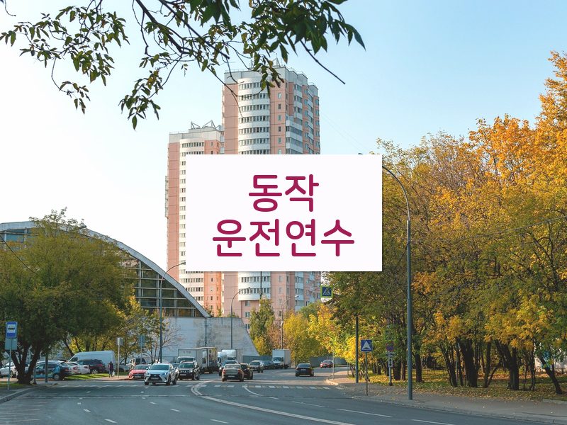 동작운전연수 후기