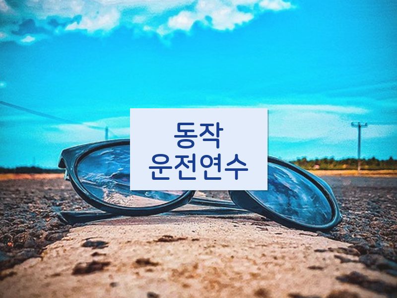 동작운전연수 후기