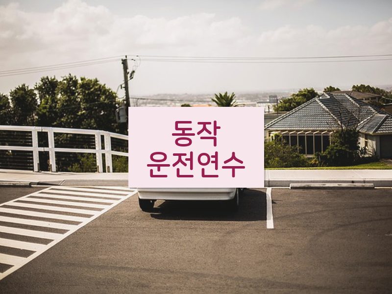 동작운전연수 후기