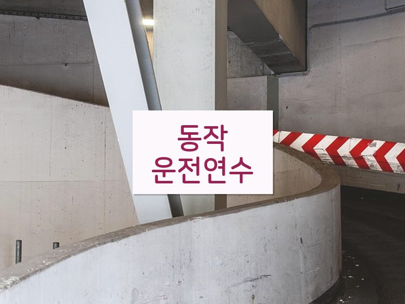 동작운전연수 후기