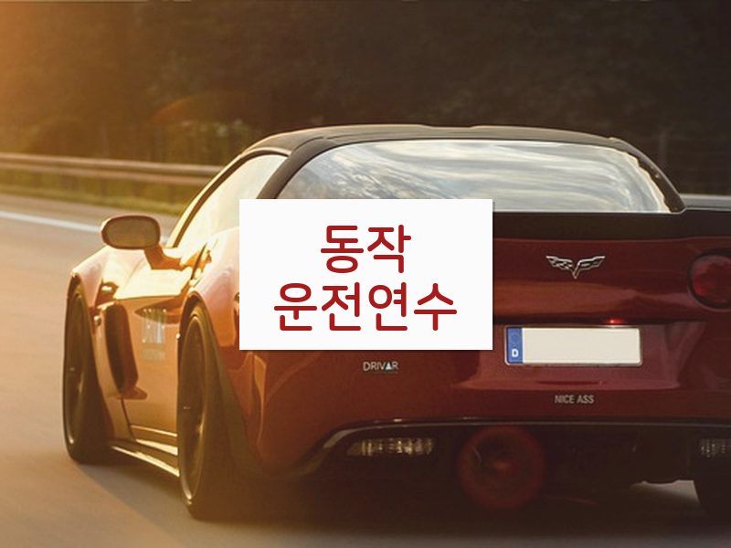 동작운전연수 후기