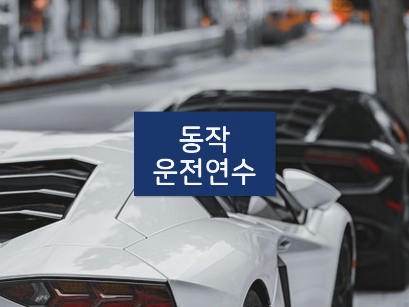 동작운전연수 후기