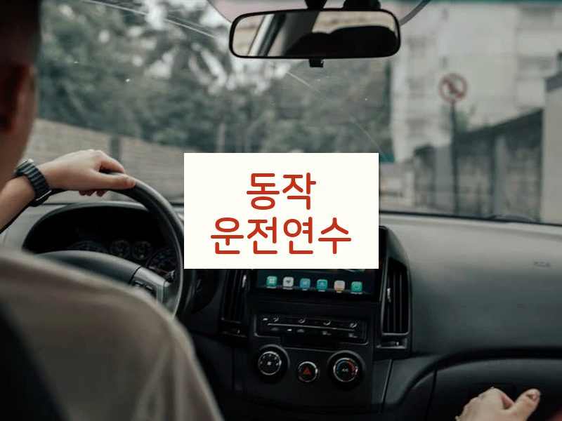 동작운전연수 후기