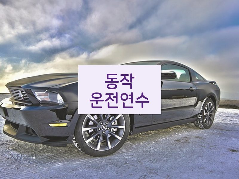 동작운전연수 후기