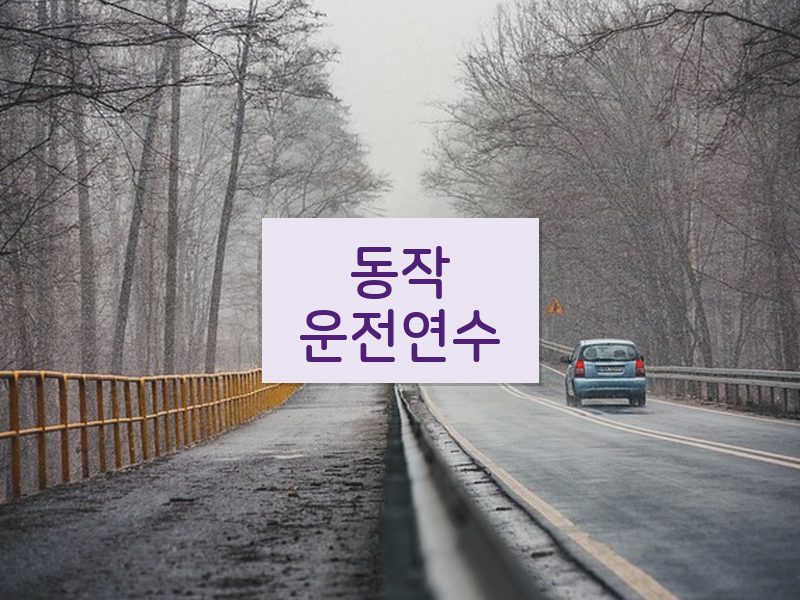 동작운전연수 후기