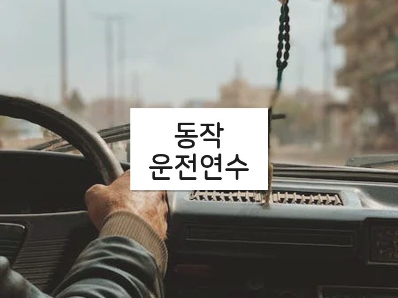 동작운전연수 후기