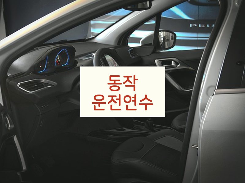 동작운전연수 후기