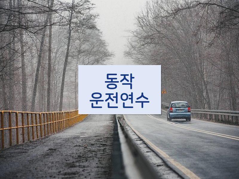 동작운전연수 후기
