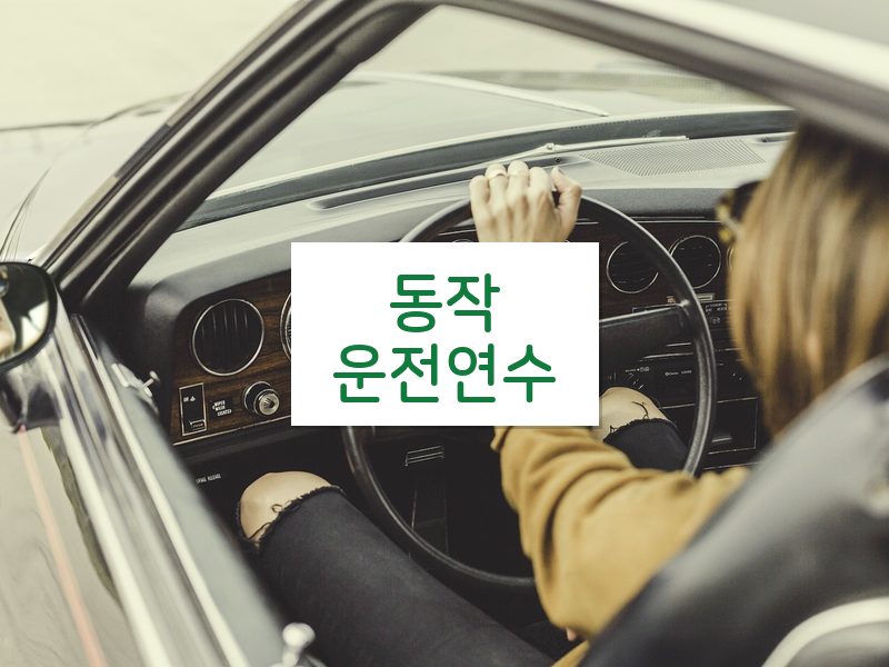 동작운전연수 후기