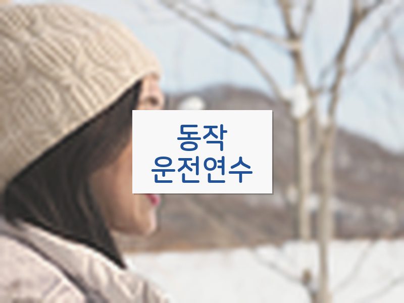 동작운전연수 후기
