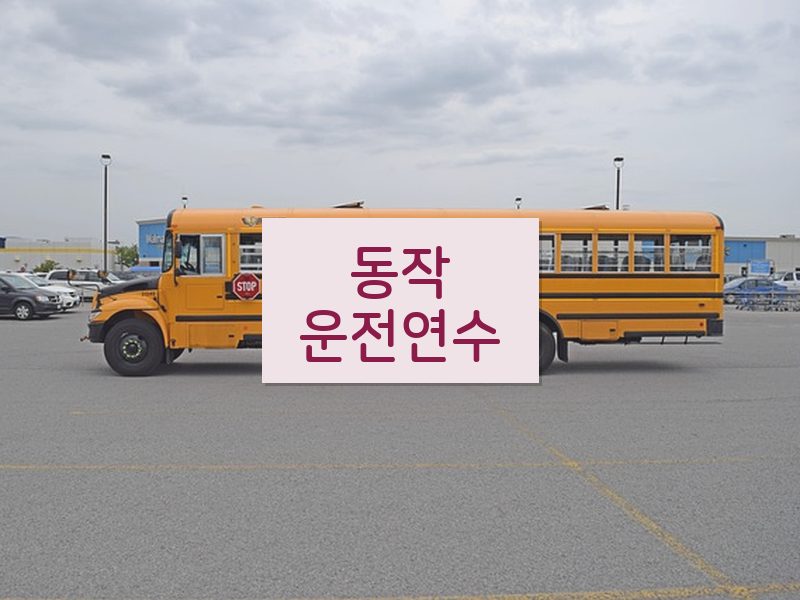 동작운전연수 후기