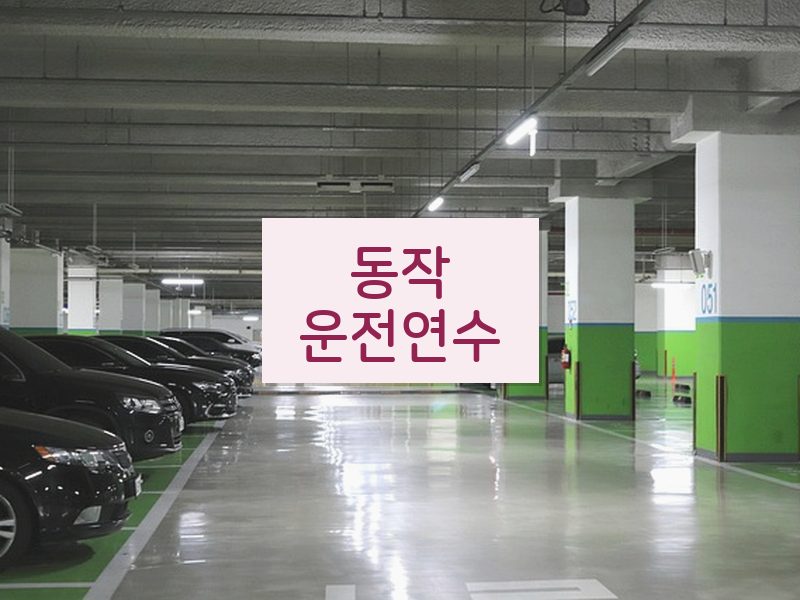 동작운전연수 후기