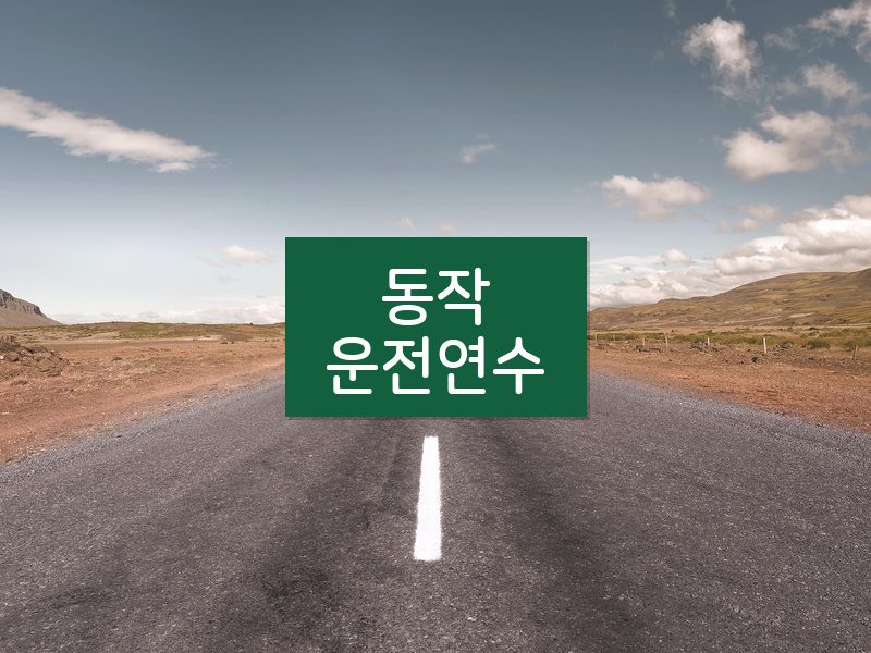 동작운전연수 후기