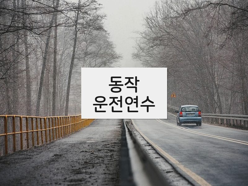 동작운전연수 후기