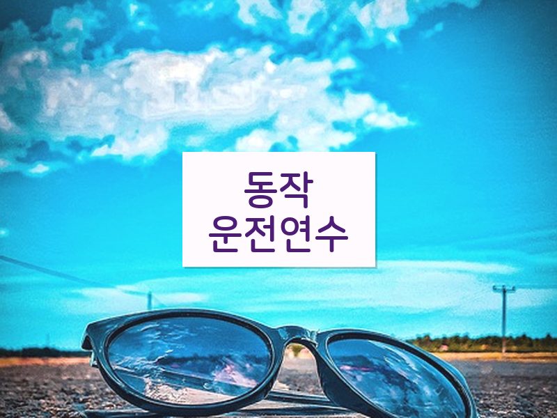 동작운전연수 후기