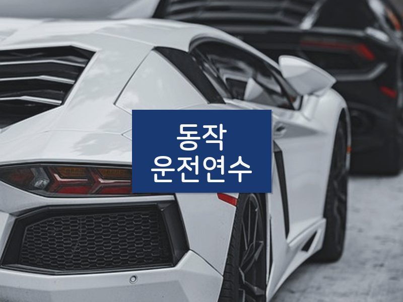 동작운전연수 후기