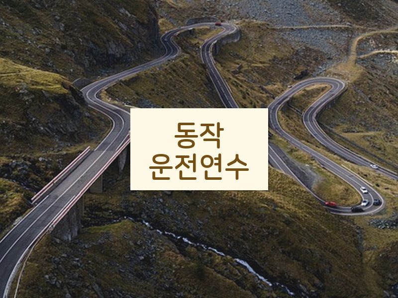 동작운전연수 후기