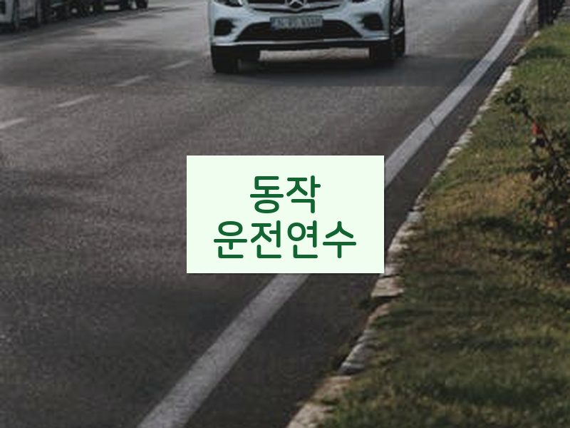 동작운전연수 후기
