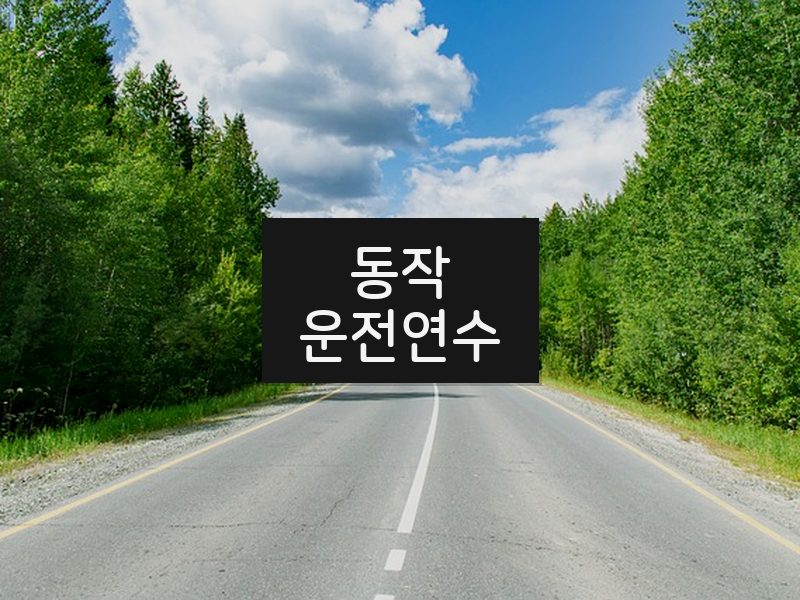 동작운전연수 후기