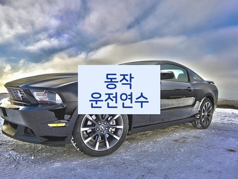 동작운전연수 후기