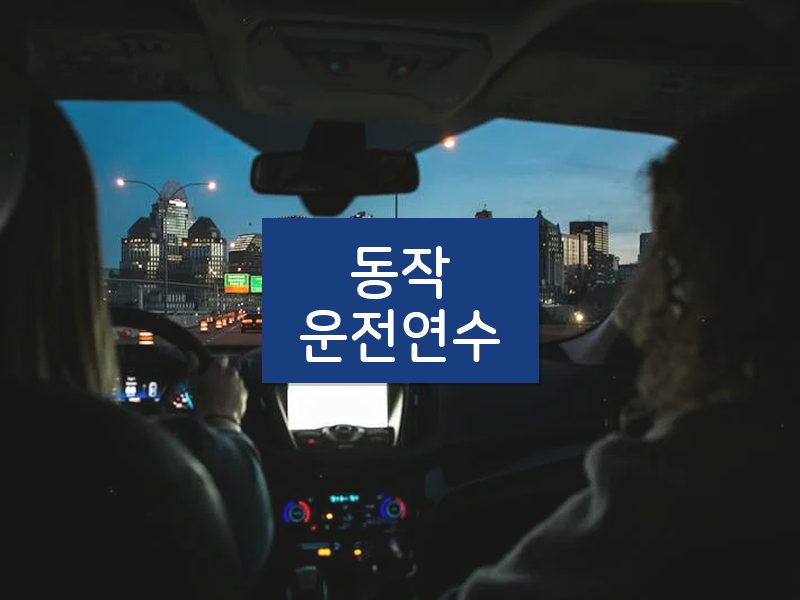 동작운전연수 후기