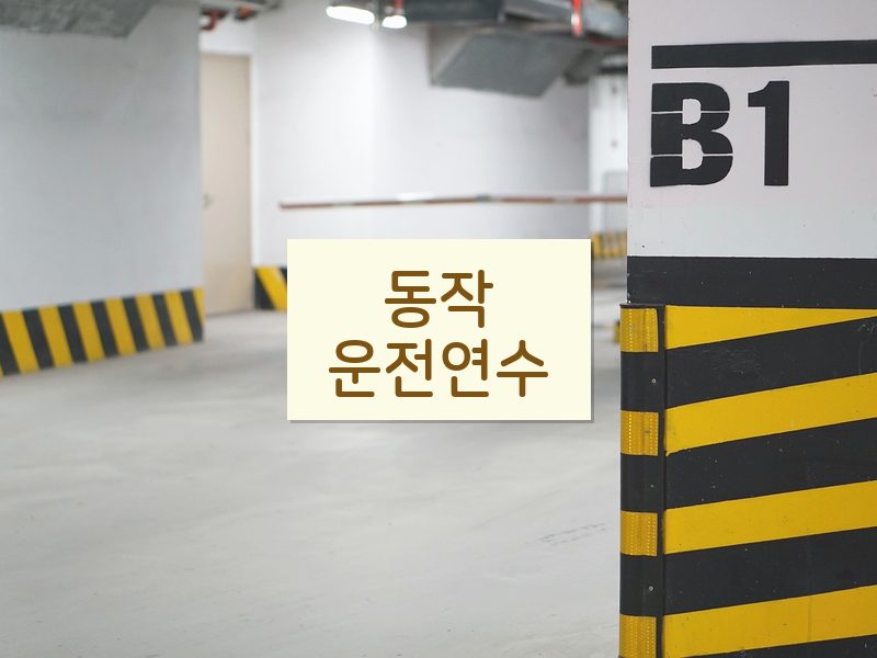 동작운전연수 후기