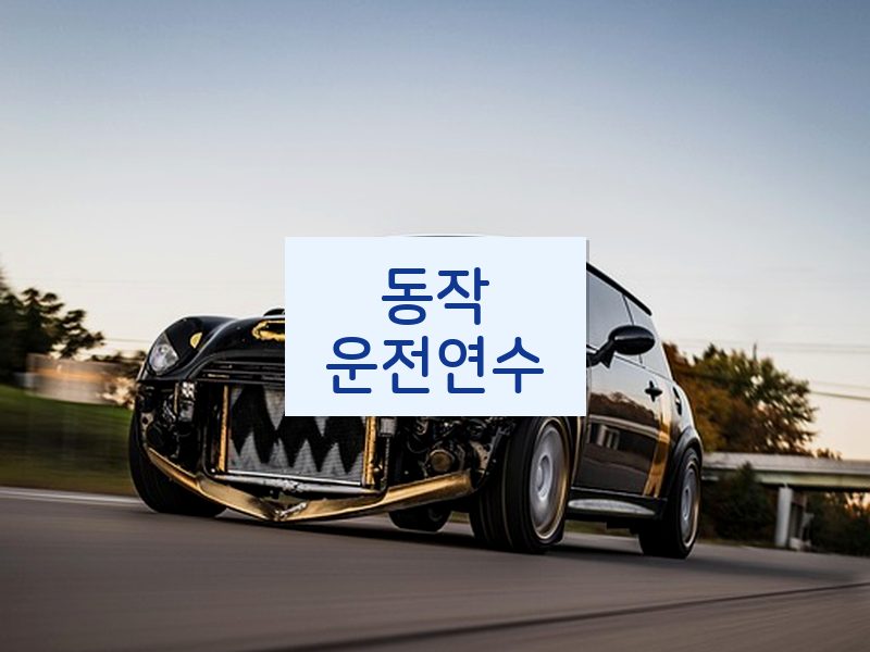 동작운전연수 후기