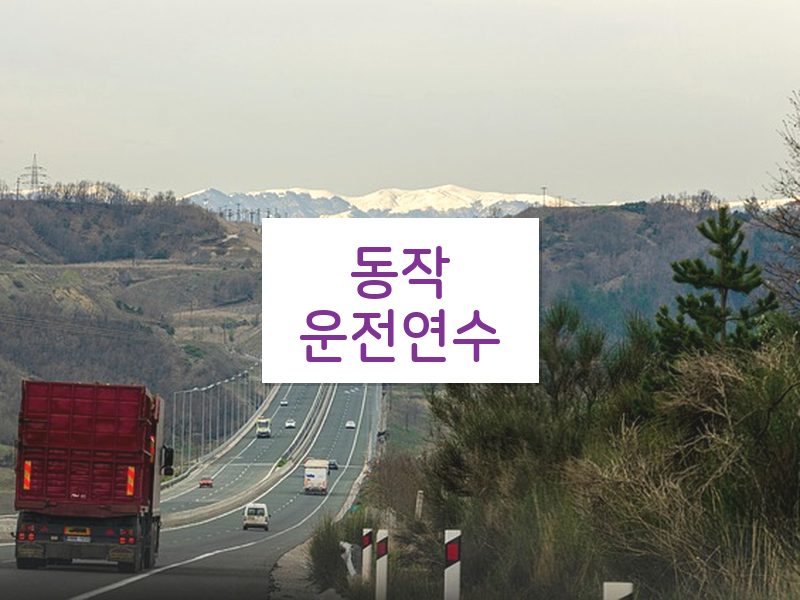 동작운전연수 후기